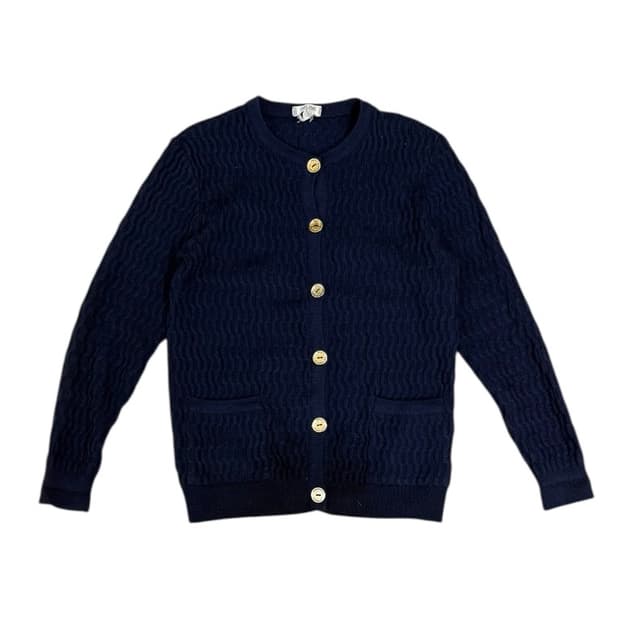 올드 셀린느 90s 금장버튼 가디건