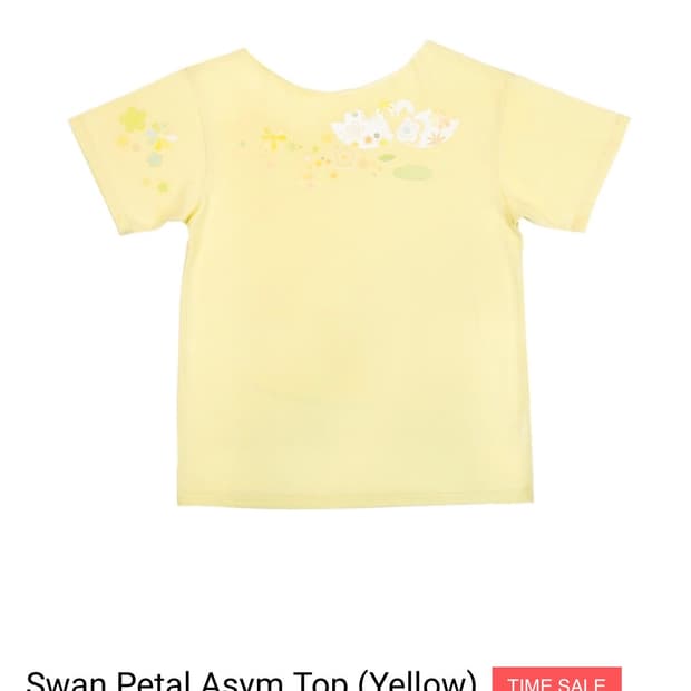 탱글링 Swan Petal Asym Top (Yellow)