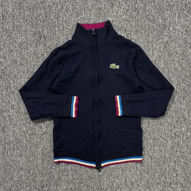 라코스테 풀 집업 니트