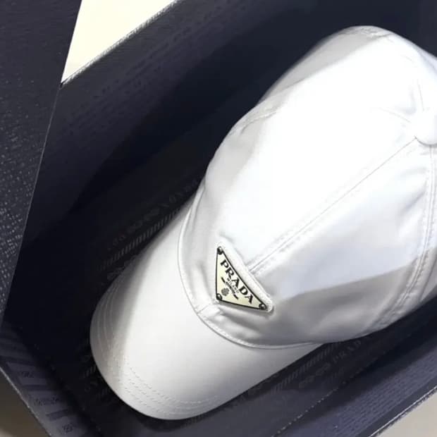 [L] 프라다 나일론 앞로고 볼캡