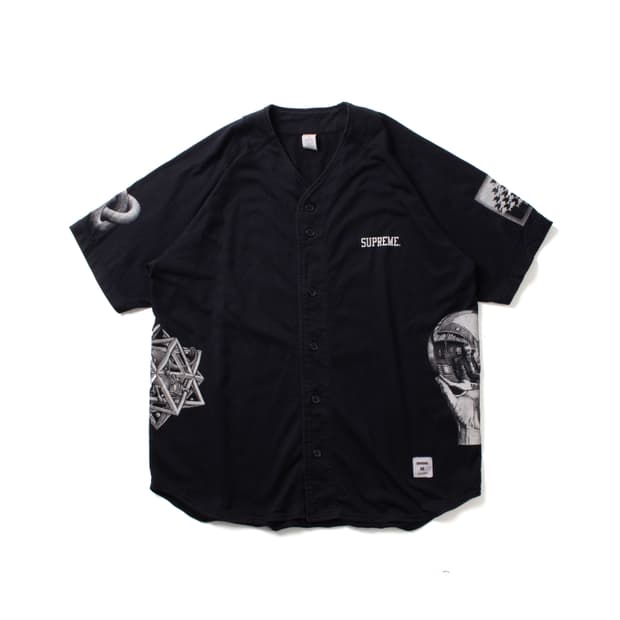 Supreme X Mc Escher 슈프림 에셔 프린팅 베이스볼 셔츠