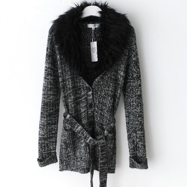 fur cardigun