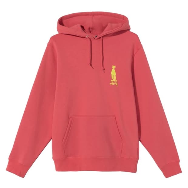 스투시 킹 레게머핀 후드티 핑크 L