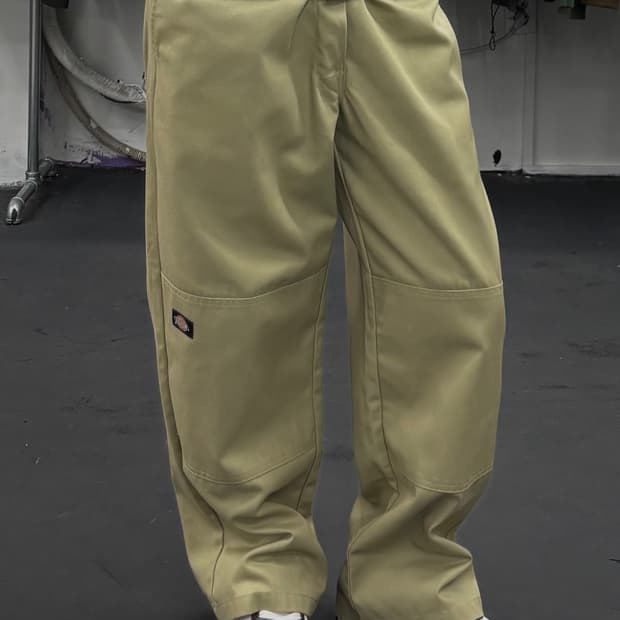 디키즈 더블니 베이지 팬츠