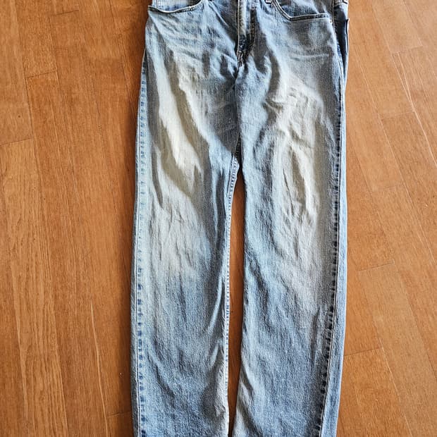 리바이스 502  W34 L32 연청 데님