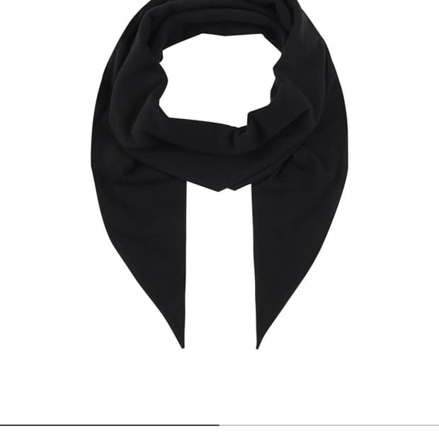 lyjel service SOFT LOZENGE SCARF (BLACK)