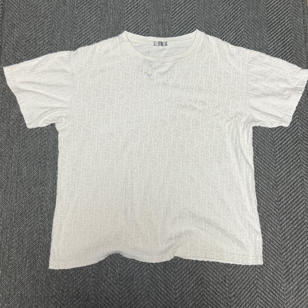 디올 오블리크 테리 반팔 XL