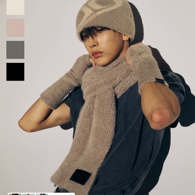 도프제이슨 머플러 크림색