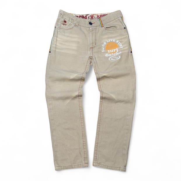 JPN GOTCHA SURF 갓챠서프 프린팅 데님 팬츠 (32in)