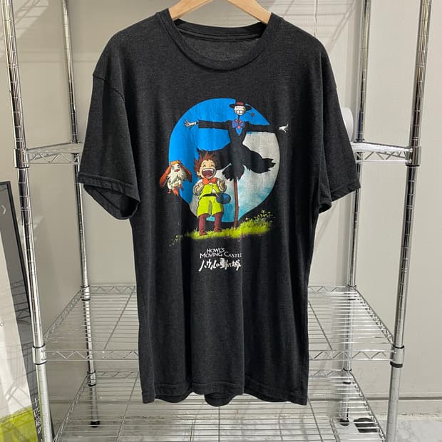 지브리 하울의 움직이는성 오피셜 애니메이션 티셔츠