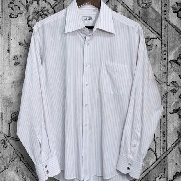 [HERMES] Stripe Long Sleeve Shirt (새상품급)