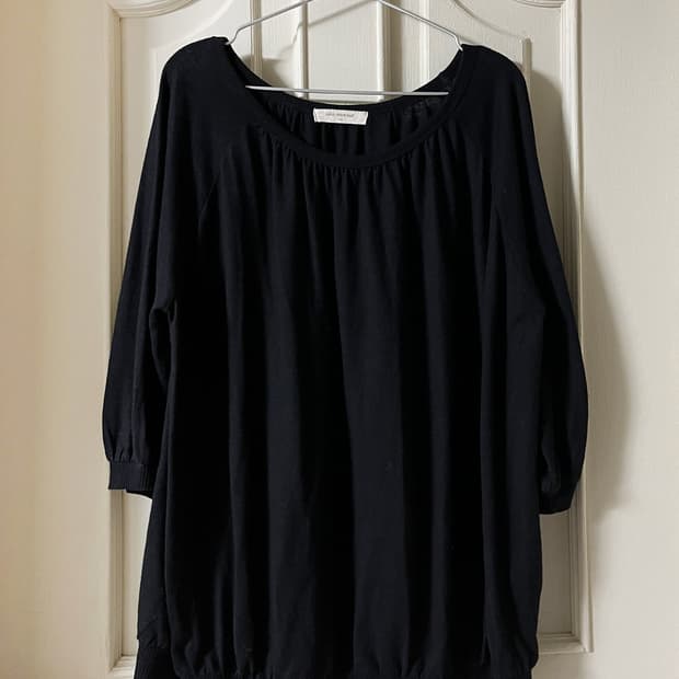vintage black angel knit top