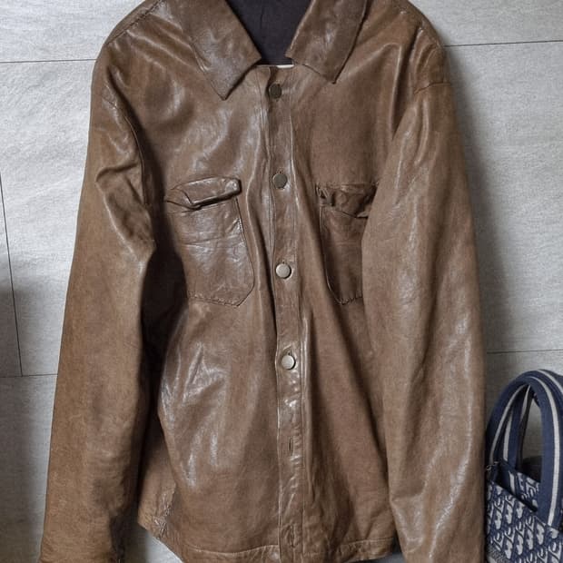 정품) 빠니깔레 레더 자켓 