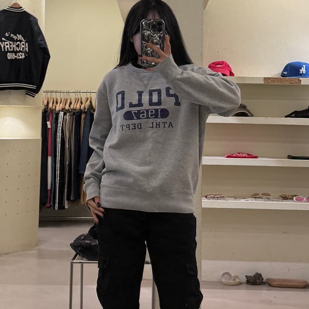 폴로랄프로렌 1967 로고 스웻셔츠 그레이 U1558