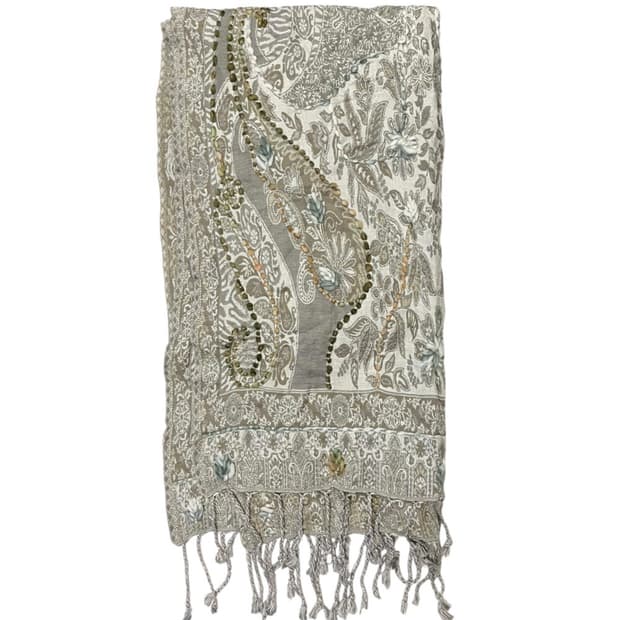 APPLIQUE PAISLEY MUFFLER