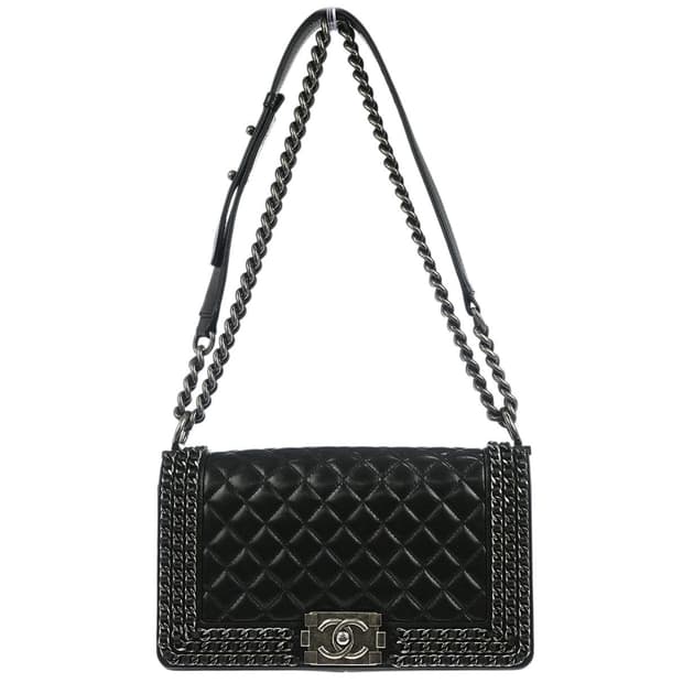 Boy Chanel Dark Navy Lambskin Medium bag