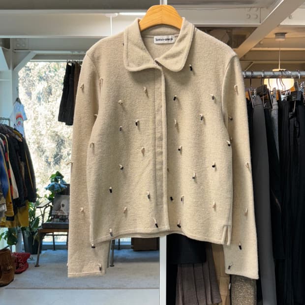 센소유니코 울 니트 자켓