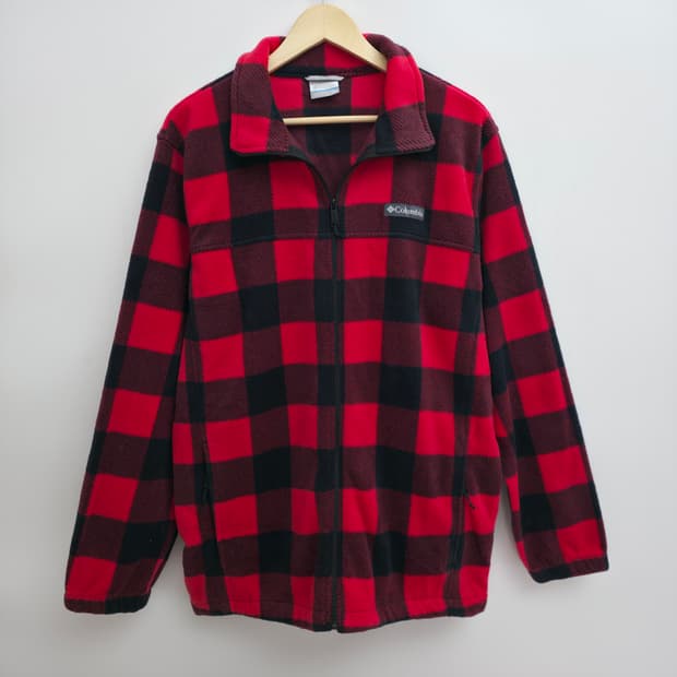 [XXL] 컬럼비아 체크 플리스 자켓