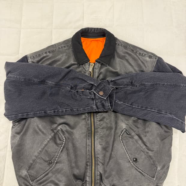 슈프림 데님 스리브 ma-1