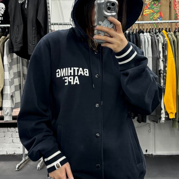 베이프 후디 바시티 자켓