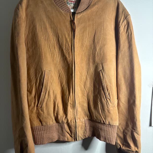 50s 스웨이드 가죽 자켓