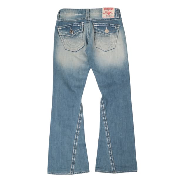 트루릴리젼 조이 수퍼 T 연청 워싱 데님팬츠