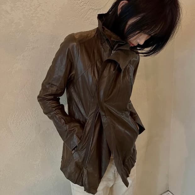 램스킨 레더 자켓