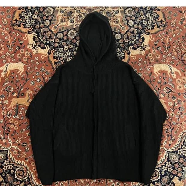 [L] 블랙아웃 램스울 후디