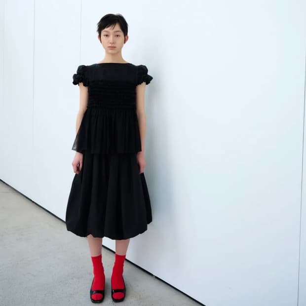 버뮬라 밴딩 벌룬 미디스커트