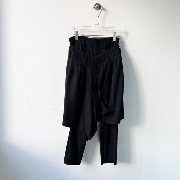 꼼데가르송 23aw 더블 레이어드 팬츠 