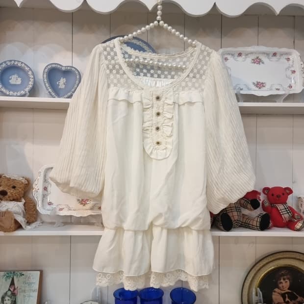 LIZ LISA 리즈리사 클래식 벌룬 레이스 튜닉