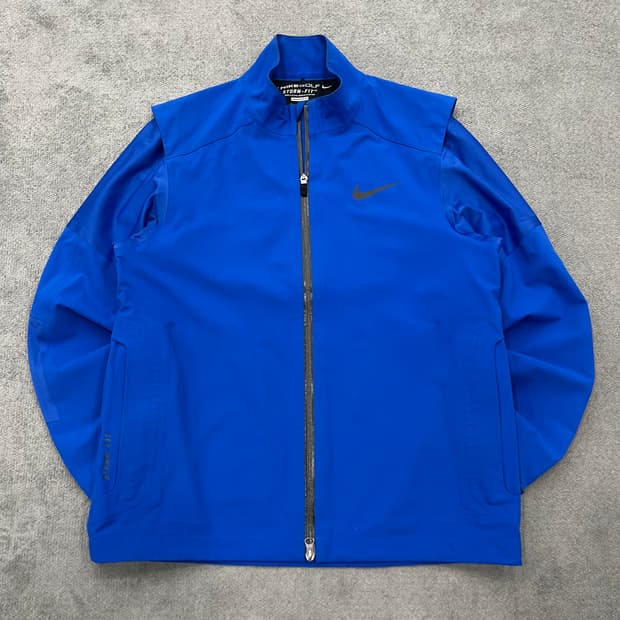 L 나이키 골프 스톰핏 블루 바람막이자켓