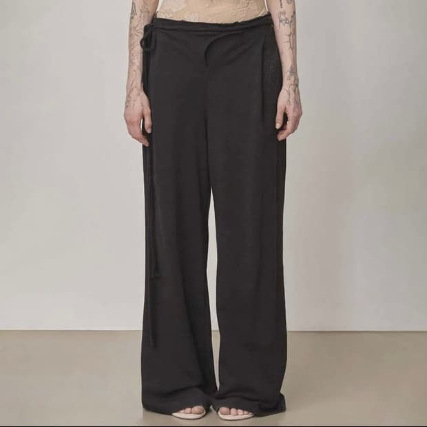 [스컬프터] Wrap Sweatpants Black