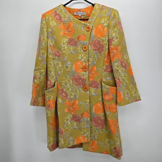 플로럴 패턴 클래식 자켓 55