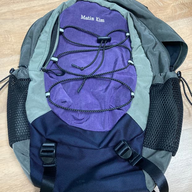 마뗑킴 스트링 유틸리티 백팩 퍼플