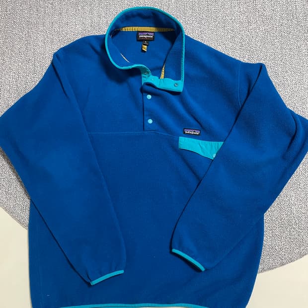 [XL] 파타고니아 신칠라 라이트 블루 플리스 아노락 풀오버