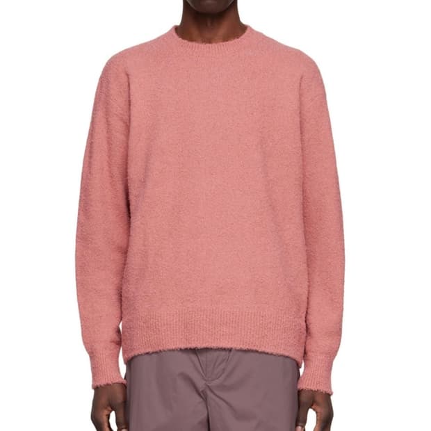 오라리 핑크 코튼 스웨터