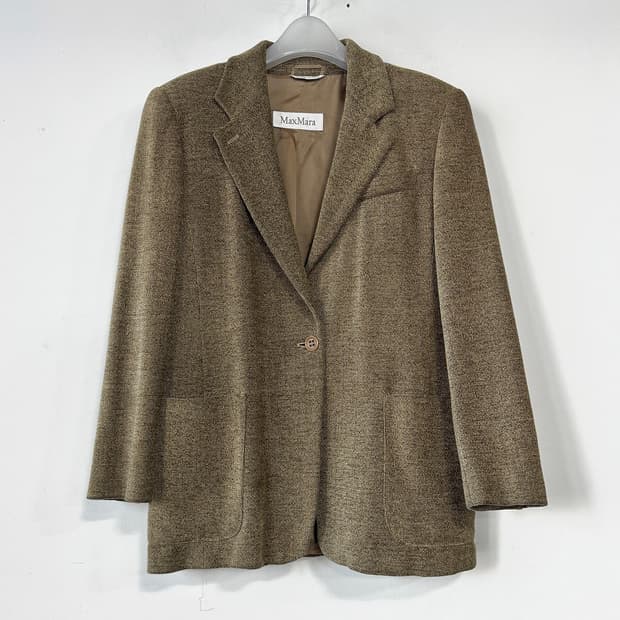 막스마라 울 싱글 블레이저 재킷