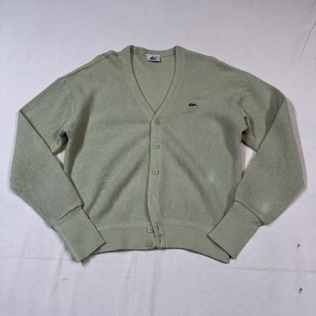L) 라코스테 서광 빈티지 울 가디건