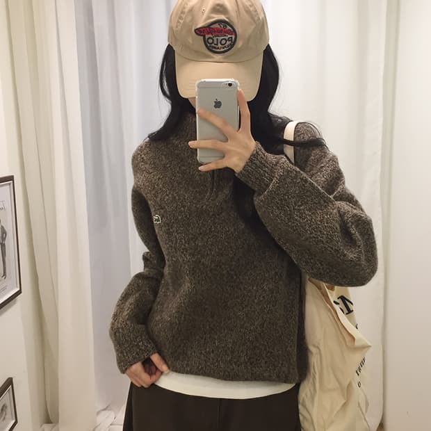 Women's Lacoste Half Zip Knit 100