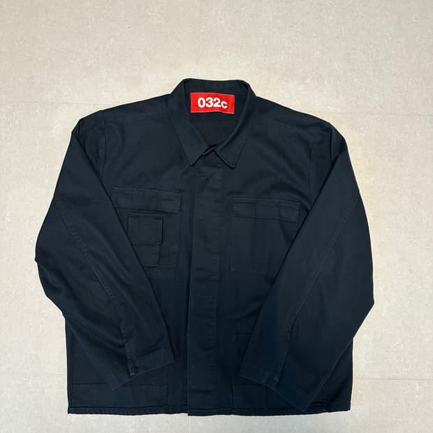 032C 블랙 셔츠 자켓 xl
