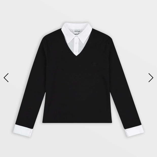사파리스팟 Roux Base School Shirts Sleeve