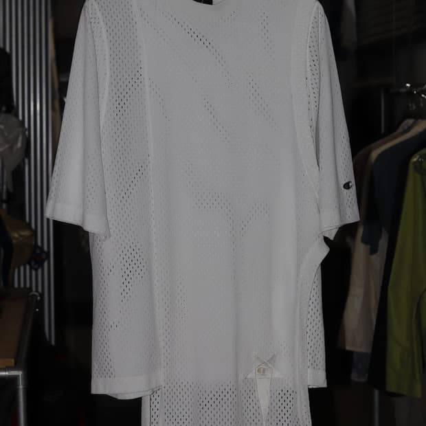 rick owens x champion mesh layered Tshir