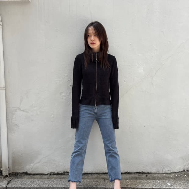 MM6 Light Wash Cropped Denim Pants