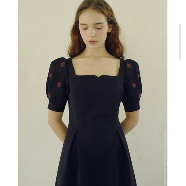[FLOWOOM] rose vine dress 플로움 로즈 바인 드레스