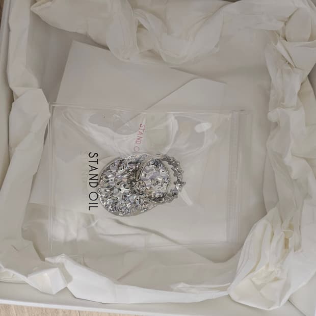 스탠드오일 트윙클 스타 그립링 실버 그립톡