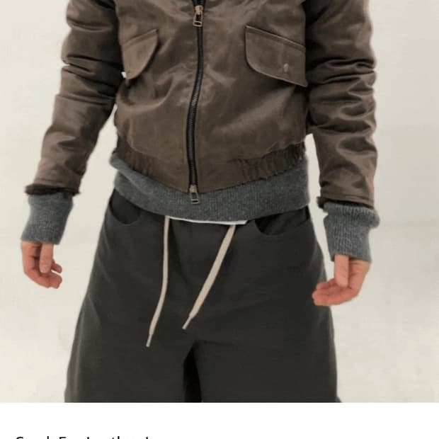 원가:139000원 아카이브류 퍼 크랙 가죽 점퍼