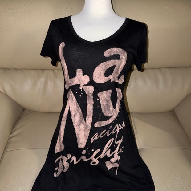 y2k lettering point tee