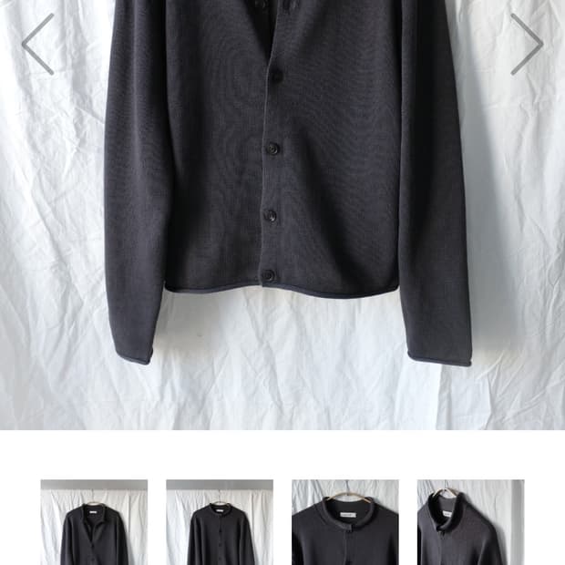 (4) 씨솔트 루프 헴 가디건 차콜브라운