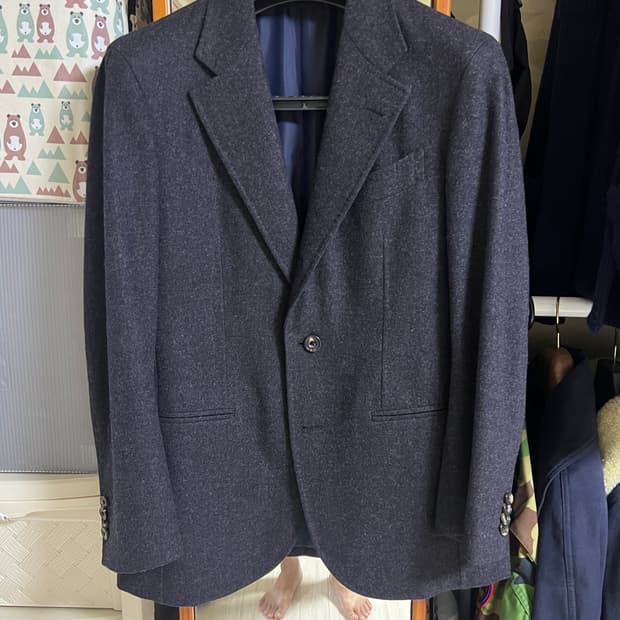 마링앤에반스 플란넬 컬랙션 차콜 비스포크 맞춤 자켓